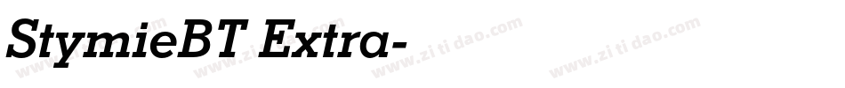 StymieBT Extra字体转换